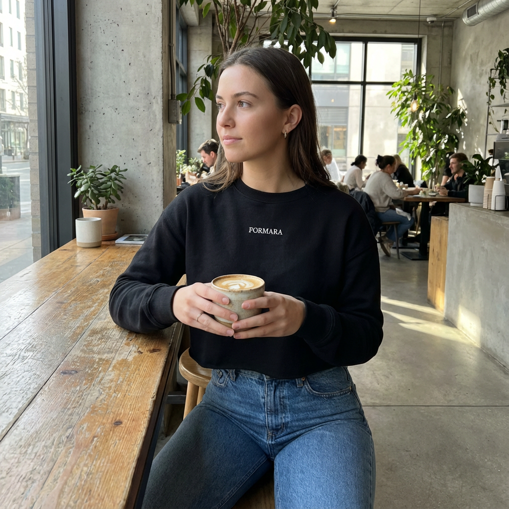 The Signature Cropped Sweatshirt