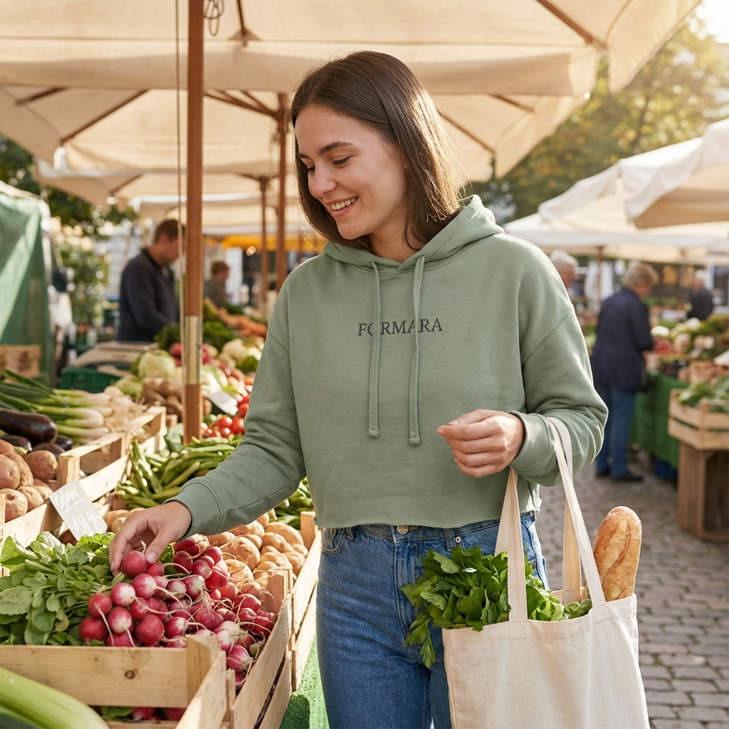 The Signature Cropped Hoodie