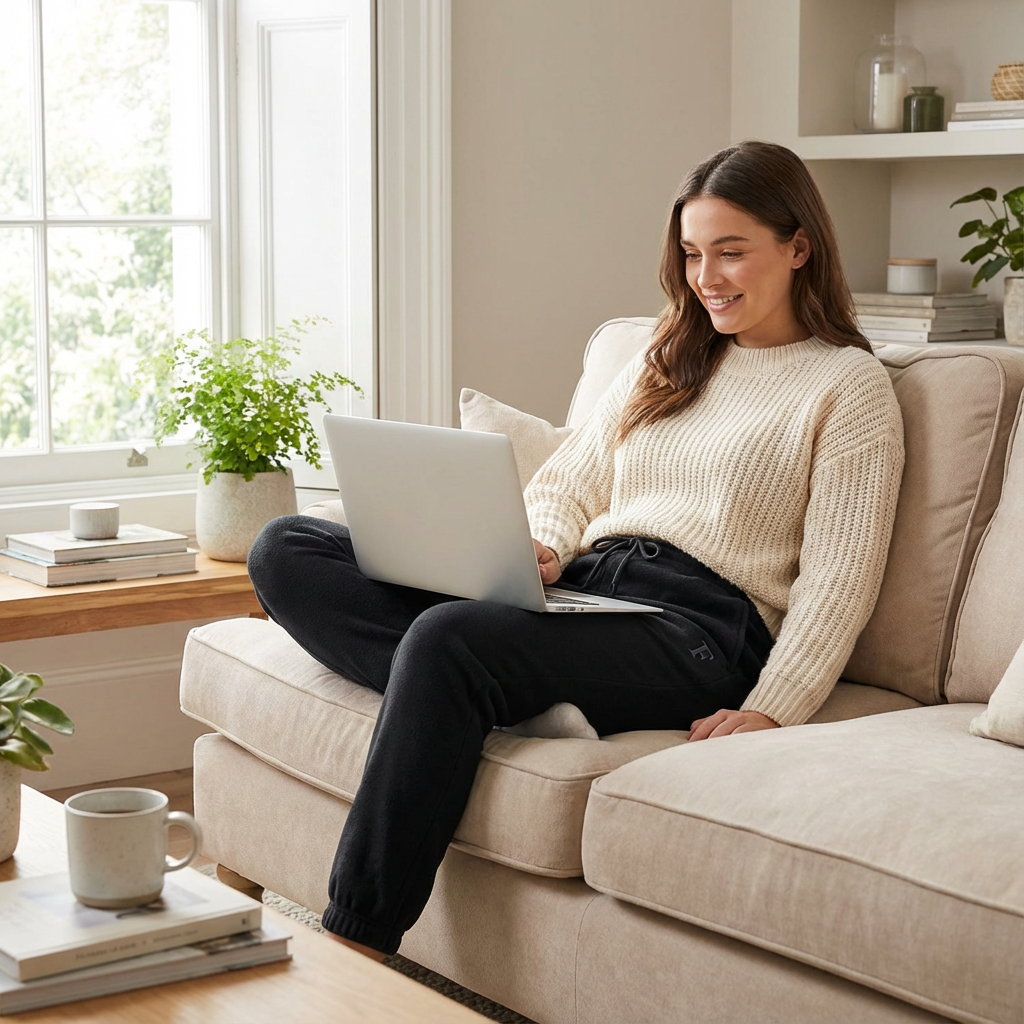 The Shadow Fleece Jogger | Monogram Embroidered