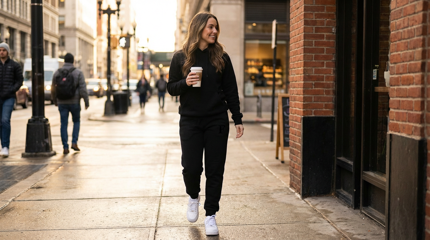 The Shadow Fleece Jogger | Monogram Embroidered